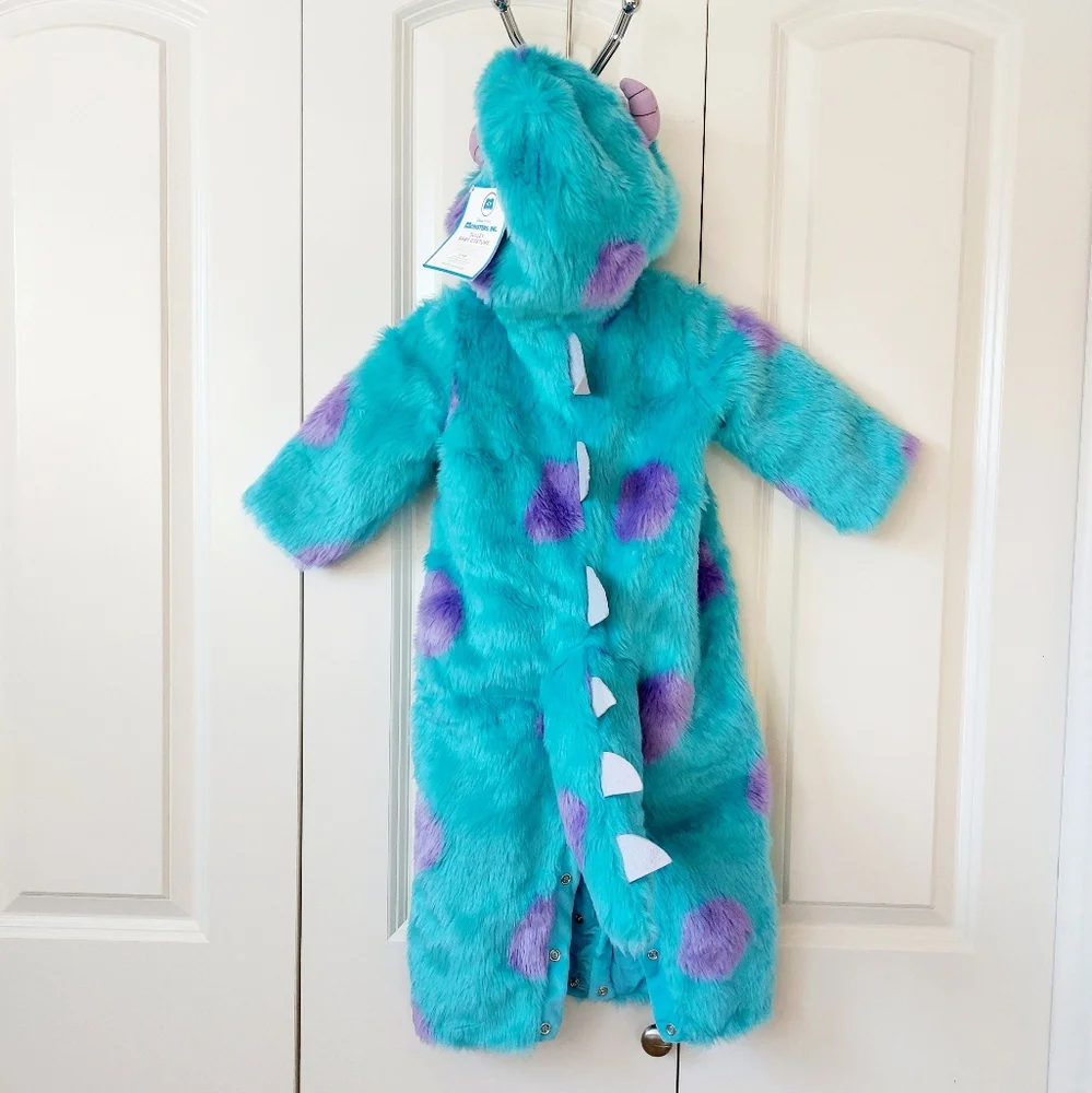 NWT Sulley Monsters Inc One Piece Costume 12-24m Pottery Barn Kids (no slippers)